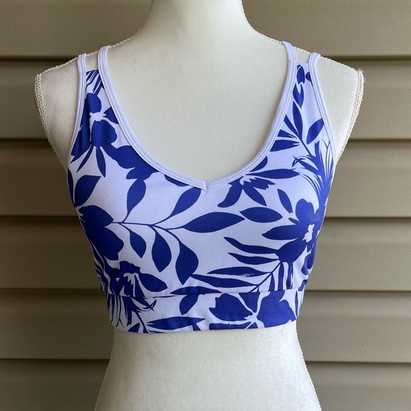 Avia Other - •Avia• Strappy Floral Sports Bra - Size Medium